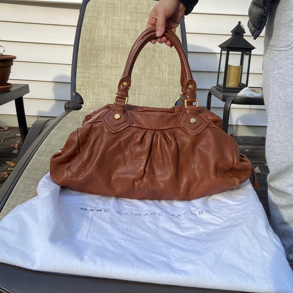 Marc Jacobs Cognac Brown Leather Shoulder Bag - Picture 6 of 16